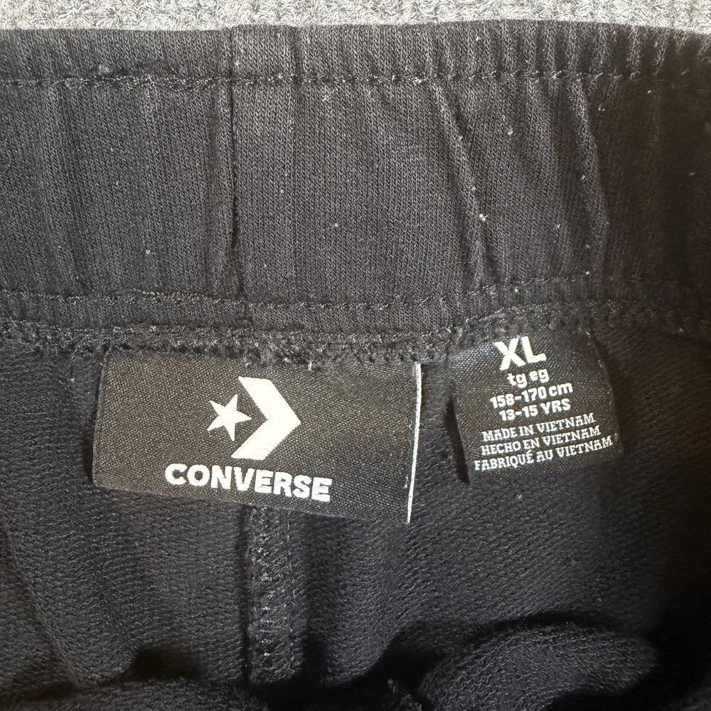 Converse Big Kids Girls XL (13-15 Yrs) Chuck Taylor Patch Shorts Black - Picture 3 of 7